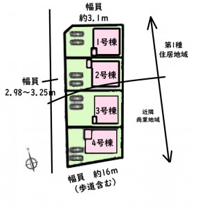 武豊町冨貴第　区画図